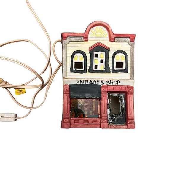 Vintage Memories Collection Lighted Porcelain Antiques Shop, 1990s Venture Chris - Picture 2 of 8